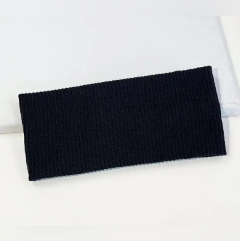 3 Pack Ribbed HeadBands• Green,Black,and Brown - Picture 3 of 4